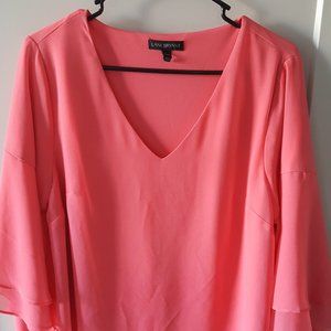 Size 10/12 Lane Bryant Chiffon Kimono-Sleeve Top